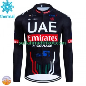 Uae Emirates Radtrikot Winter Thermal Fleece 2024 N001